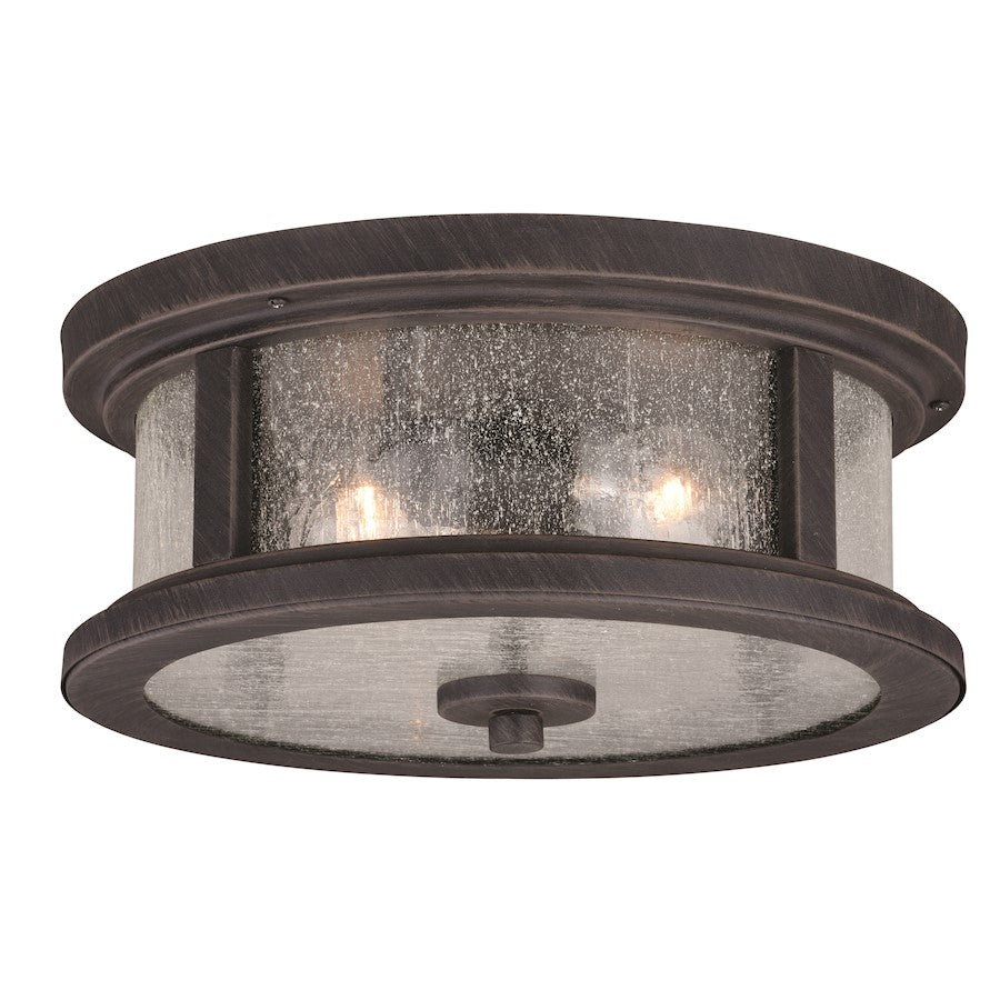 Vaxcel Cumberland 13" Outdoor Flush Mount Rust