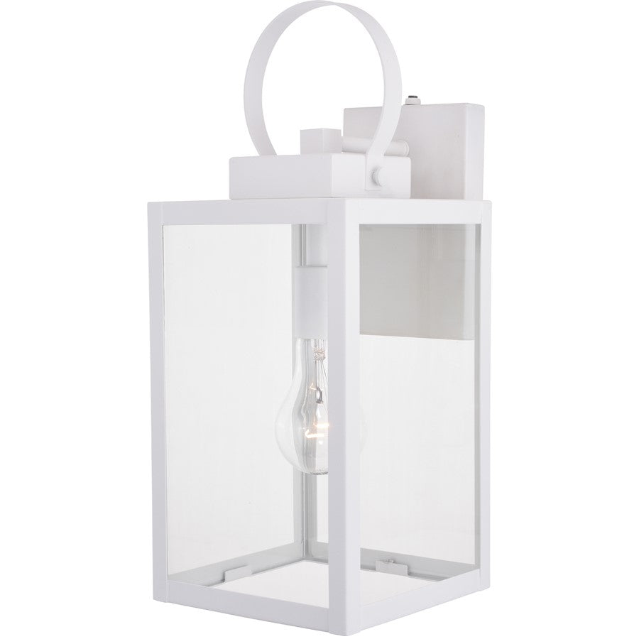 Vaxcel Medinah 1 Light 7" Outdoor Wall Light, White - T0554