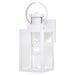 Vaxcel Medinah Dualux 1 Light 5" Outdoor Motion Sensor Wall Light, White - T0568