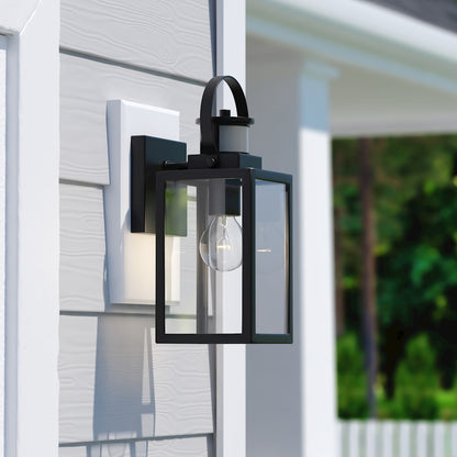 1 Light 5" Outdoor Motion Sensor Wall Sconce