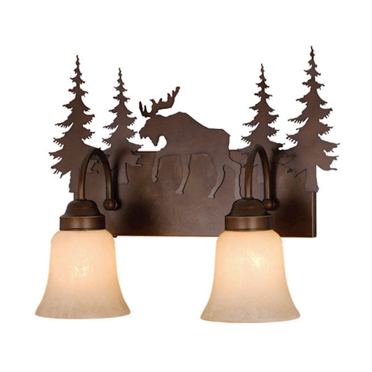 Yellowstone Bathroom Vanity Light, Burnished Bronze