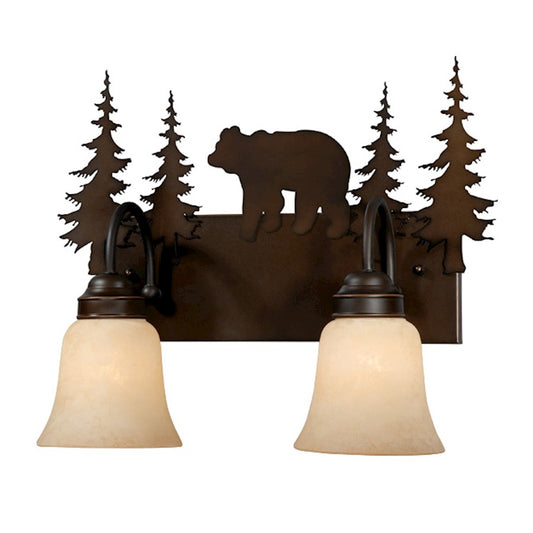 Bozeman Bathroom Vanity Light, Burnished Bronze