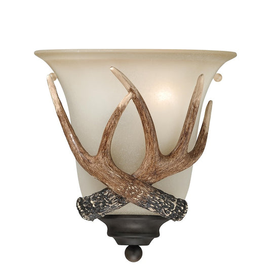 Yoho 1 Light Wall Sconce, Black Walnut