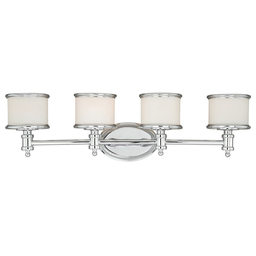 4 Light Bathroom Vanity Light, Chrome