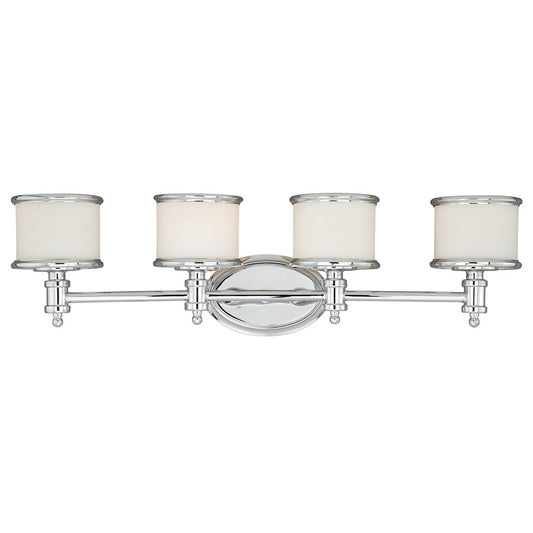 Carlisle 4 Light Bathroom Vanity Light, Chrome