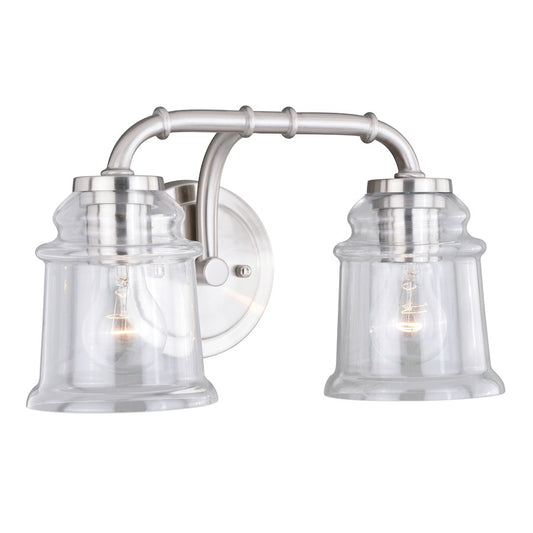 Bathroom Vanity Light, Satin Nickel