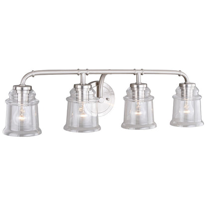 Bathroom Vanity Light, Satin Nickel