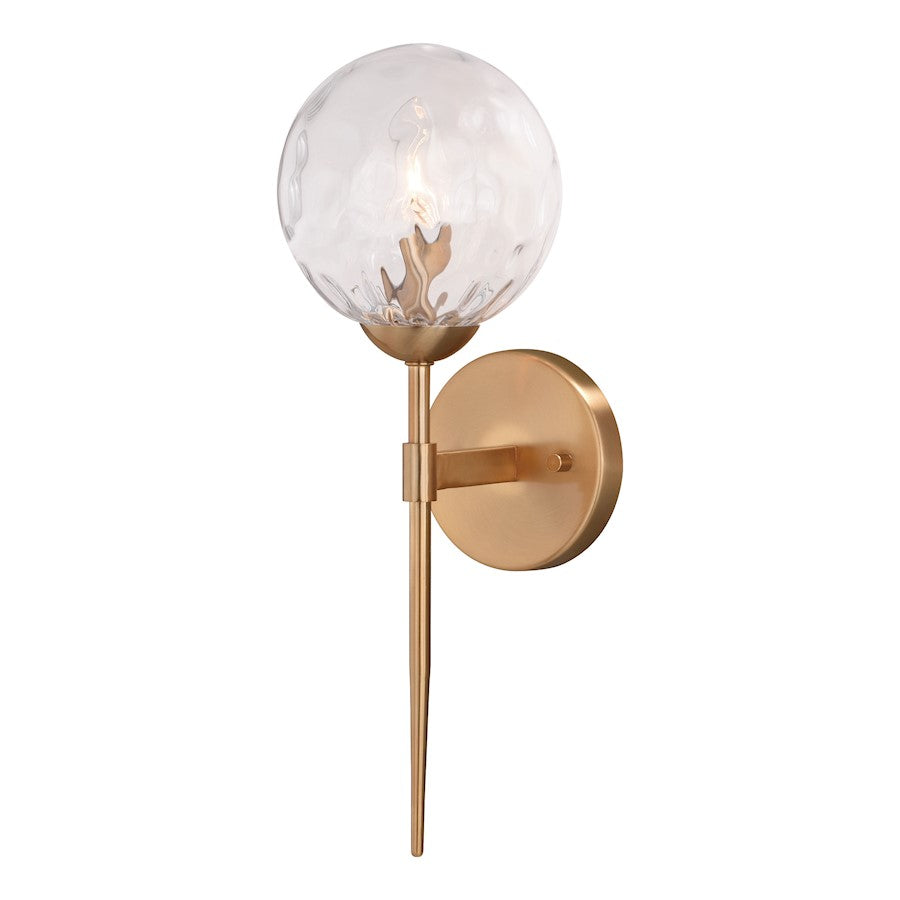 Vaxcel Olson 1 Light Wall Light, Brass - W0353