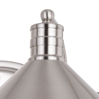 2 Light Bathroom Vanity Light, Nickel