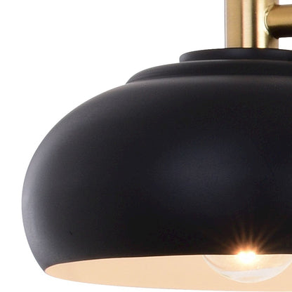 4 Light Bathroom Vanity Light, Matte Black