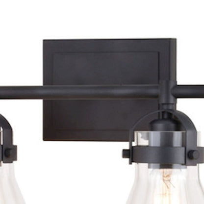 4 Light Bathroom Vanity Light, Charcoal Black