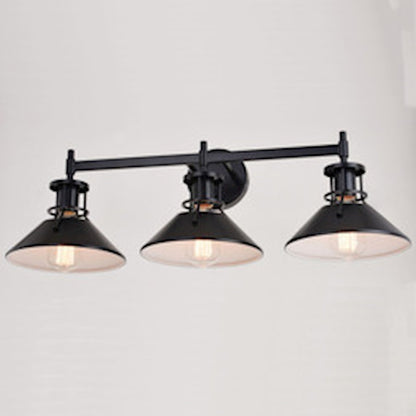 3 Light Bathroom Vanity Light, Black