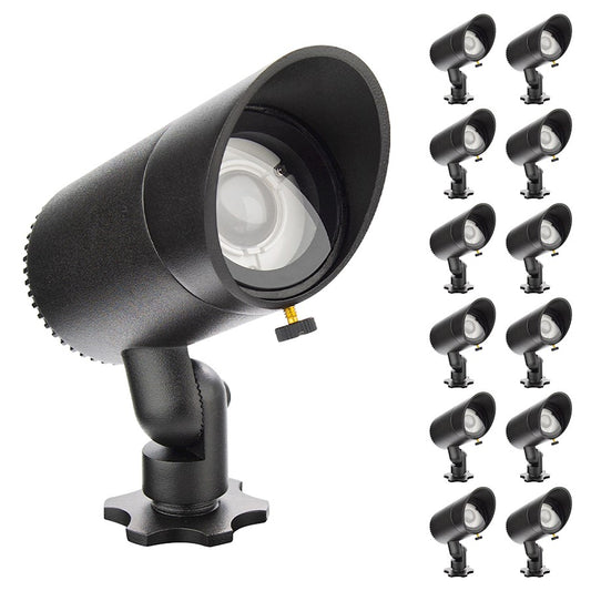 WAC Lighting InterBeam 1 Light 2700K Accent Light, Black/Clear - 5311-27BK-12