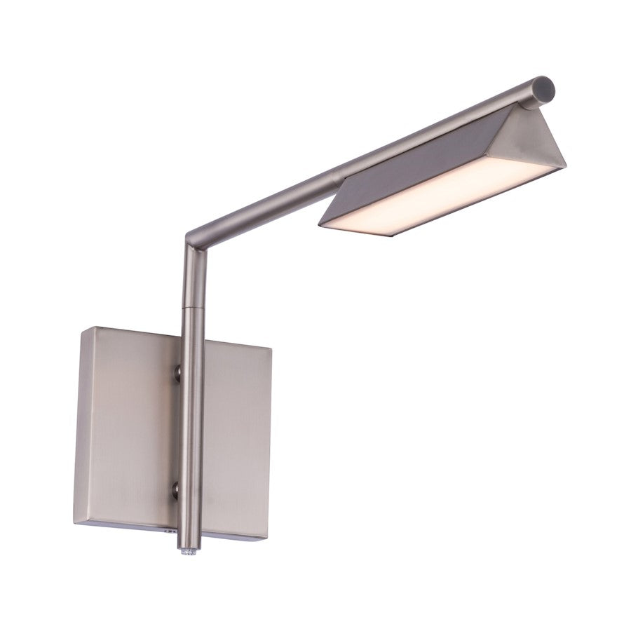 dweLED Eero 18" LED 1 Light Swing Arm Wall Light 3000K, Nickel - BL-49018-BN