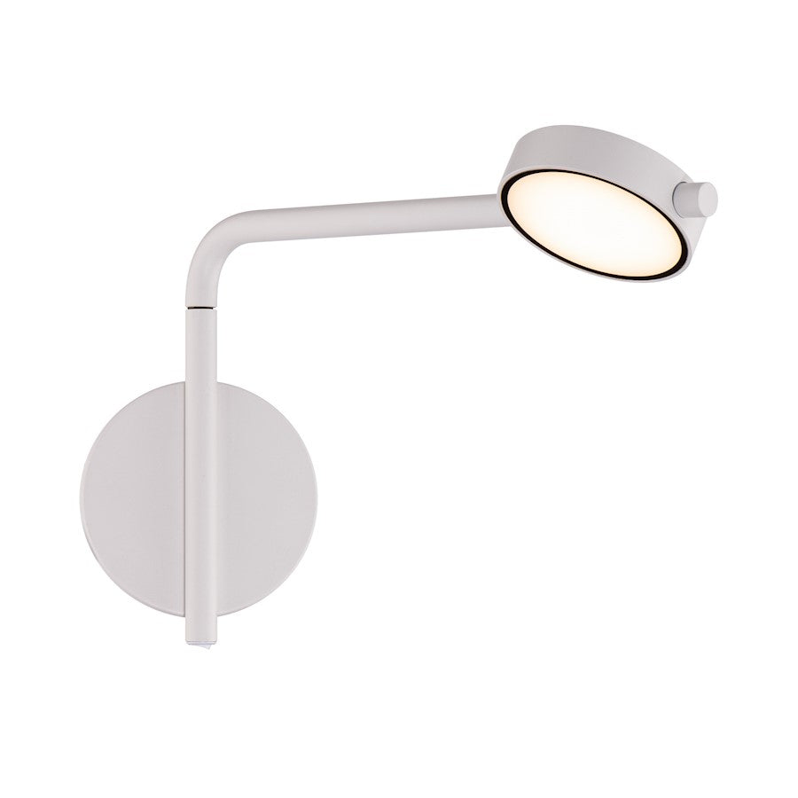 WAC dweLED Elbo 9.3" LED Reading Light 3000K, White - BL-73314-30-WT