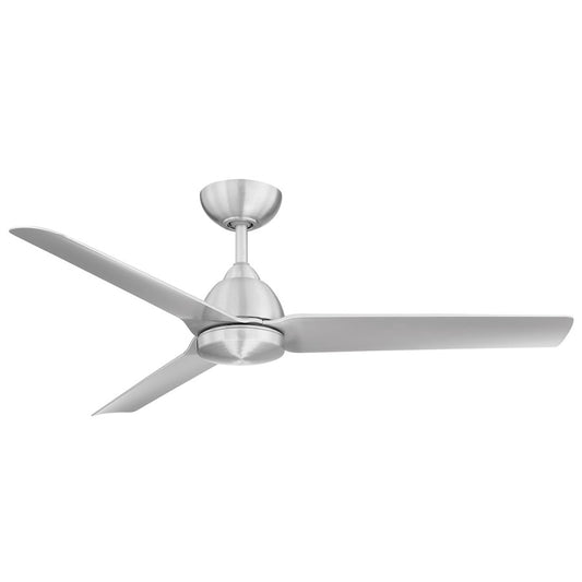 WAC Lighting Mocha 54" 3-Blade Ceiling Fan, Remote, Brushed Aluminum - F-001-BA