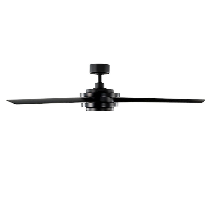 WAC Lighting Geos 3 Blade Smart Ceiling Fan, Black/Black