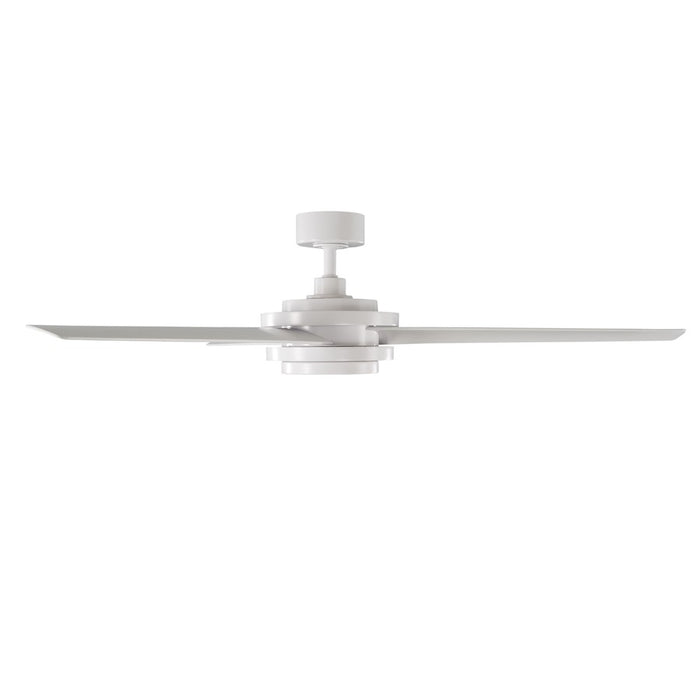WAC Lighting Geos 3 Blade Smart Ceiling Fan, White/White