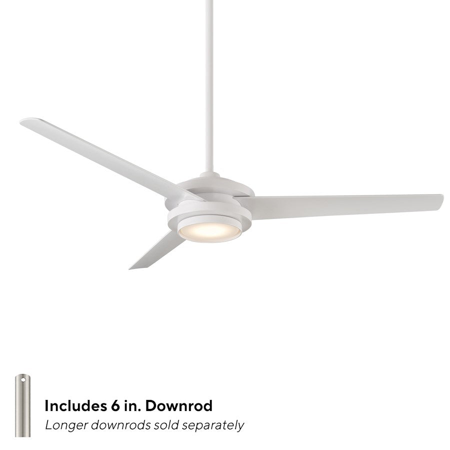 WAC Lighting Geos 3 Blade Smart Ceiling Fan, White/White