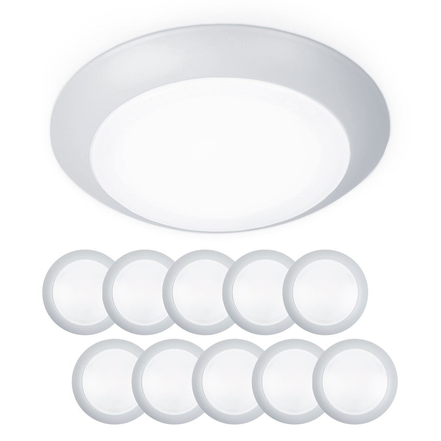 WAC Disc 6" LED ES Flush & Retrofit Kit, White (Pack of 10) - FM-306-930-WT-10