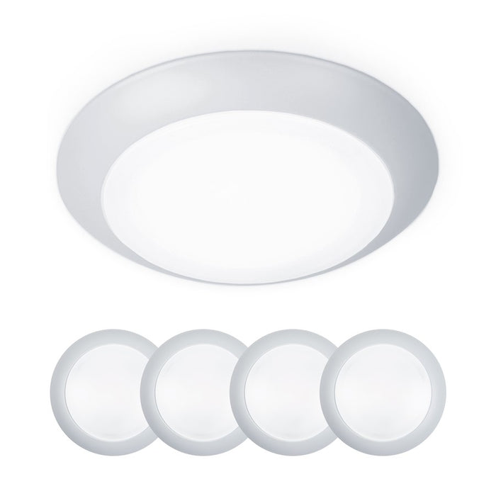 WAC Disc 6" LED ES Flush & Retrofit Kit, White (Pack of 4) - FM-306-930-WT-4