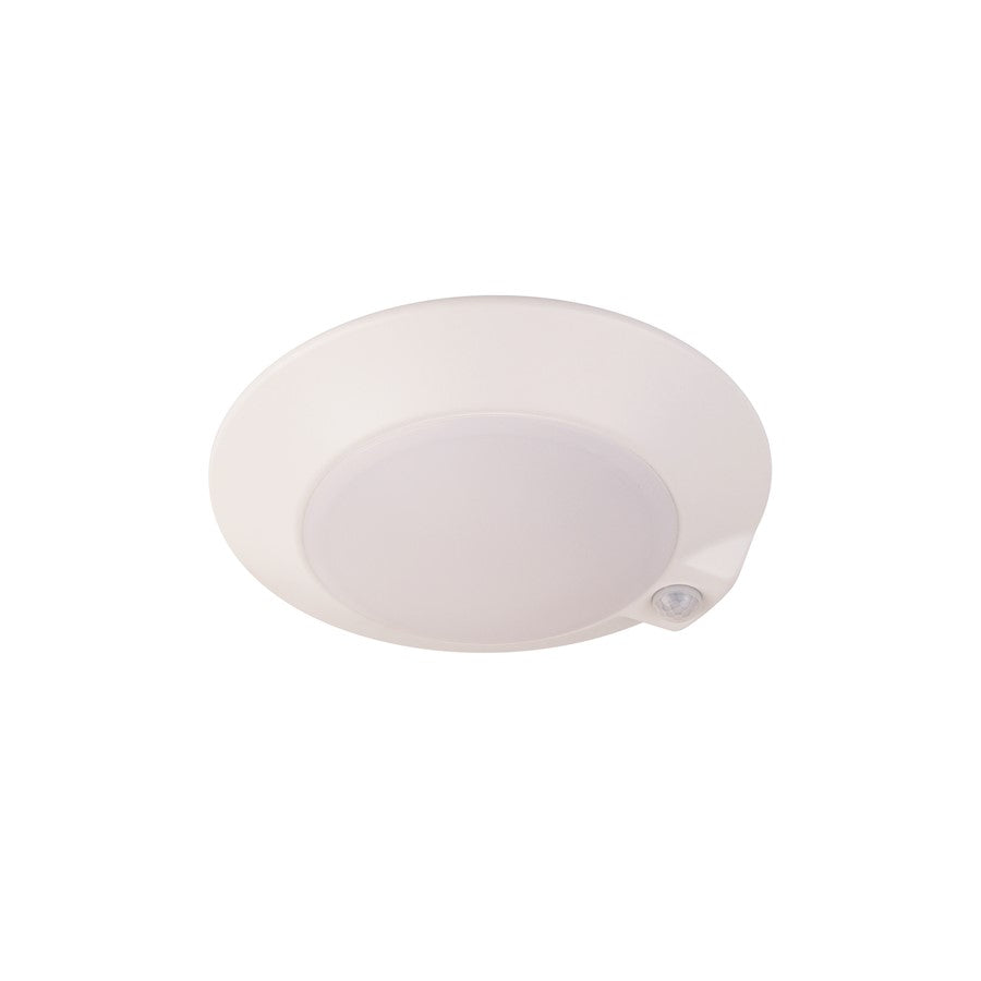 WAC Lighting Disc 1 Light Flush Mount, White/Opaque - FM-306MS-930JB-WT