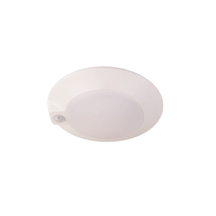 WAC Lighting Disc 1 Light Flush Mount, White/Opaque