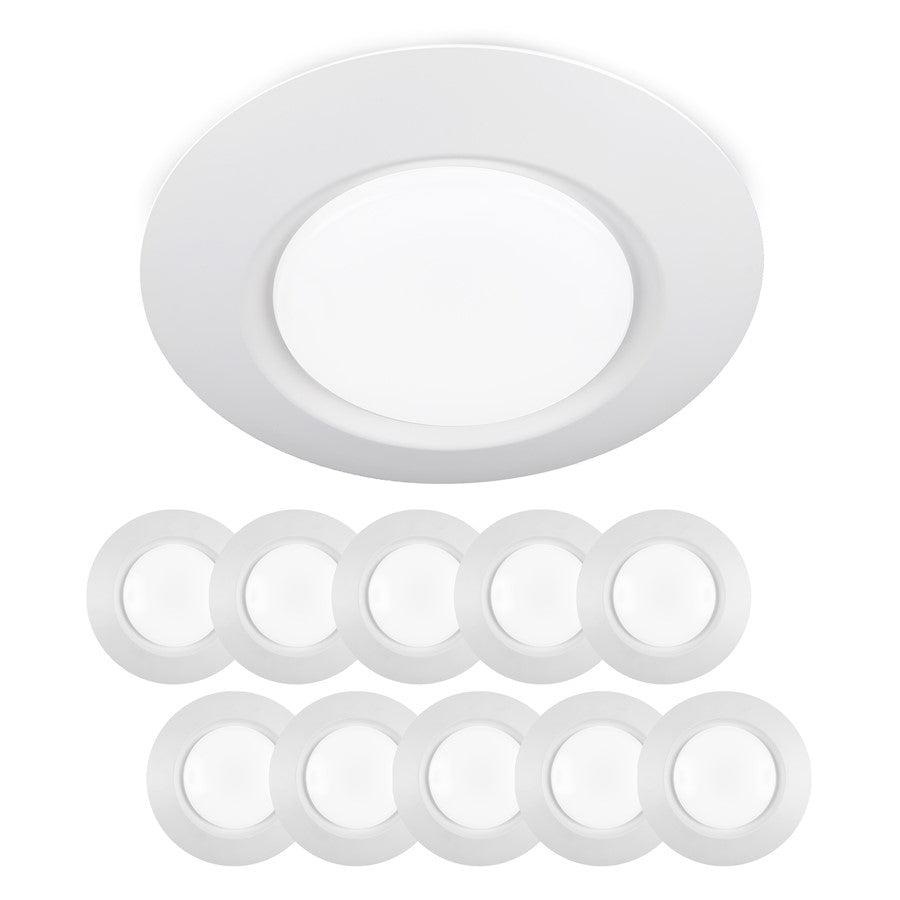 WAC I Can't Believe LED ES Flush, White (Pack of 10) - FM-616G2-930-WT-10