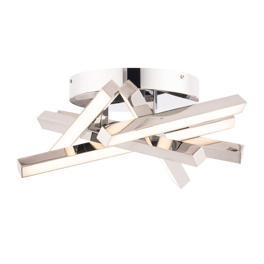 WAC dweLED Parallax 15" LED Flush Mount 2700K, Chrome - FM-73116-27-CH