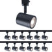 WAC Charge LED LV Track Head, Black for H Track (Pack of 12) - H-8010-30-BK-12