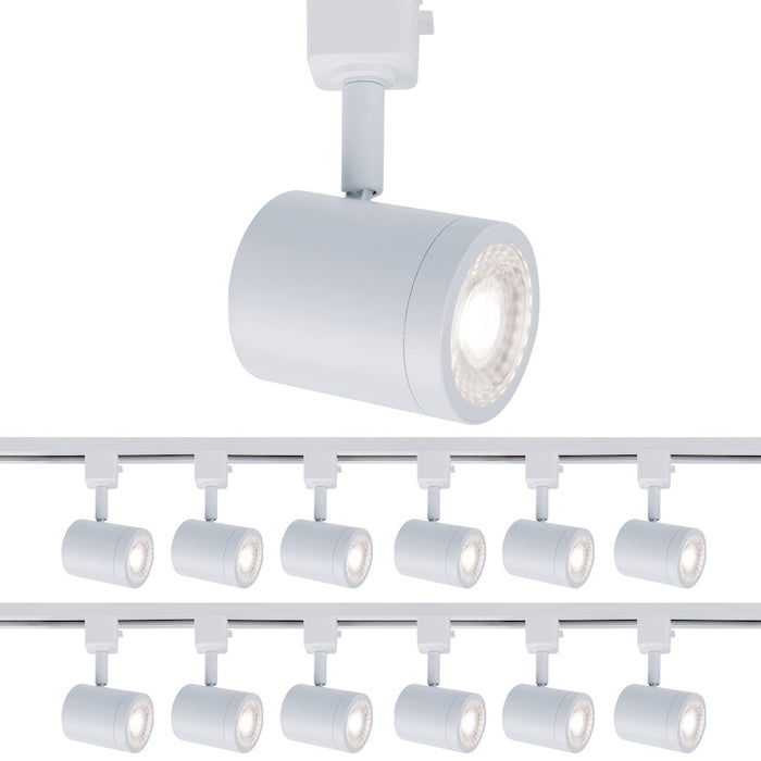 WAC Charge LED LV Track Head, B/W for H Track (Pack of 12) - H-8010-30-WT-12