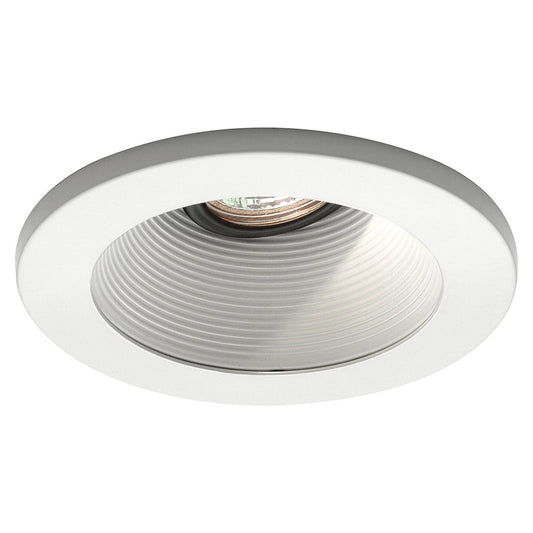 WAC Lighting 4" Round Step Baffle Trim, White