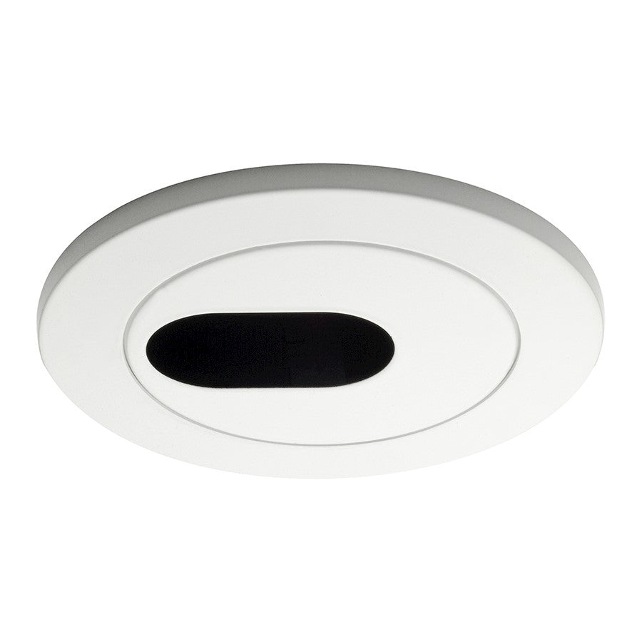 WAC Lighting 4" Round Slotted Trim, White