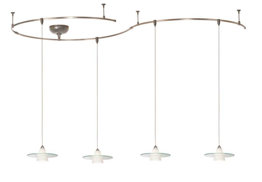 4 Light Pendant Kit , Brushed Nickel