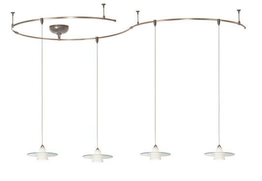 4 Light Pendant Kit , Brushed Nickel