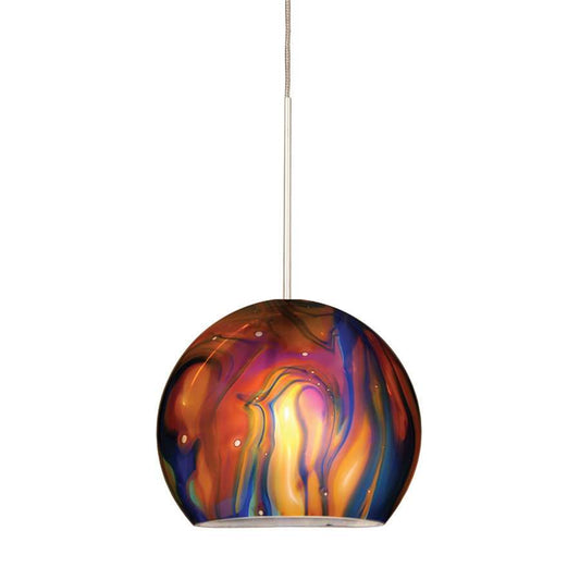 Monopoint Pendant, Blue Flame