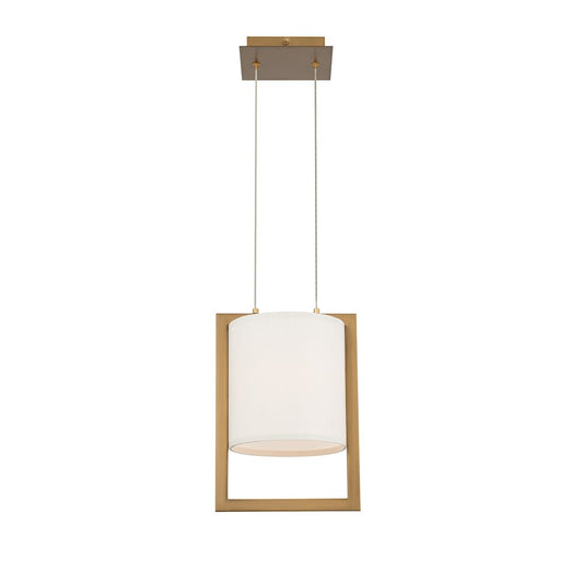 WAC dweLED Park Avenue 9" LED Pendant 3000K, Aged Brass - PD-33312-AB