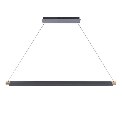 44" LED Linear Pendant 3000K, Black