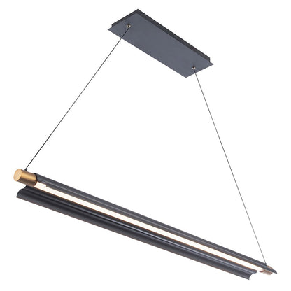 44" LED Linear Pendant 3000K, Black