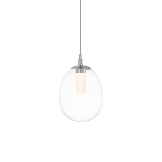 WAC dweLED Bolla 1 Lt 6" LED Mini Pendant, Chrome/Etched - PD-67209-CH