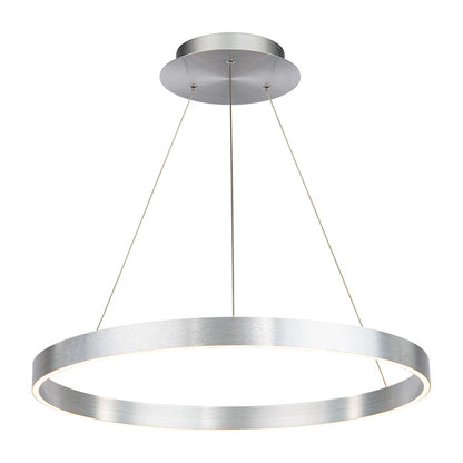 WAC dweLED Sirius 1 Light 31" LED Pendant 3000K, Aluminum/Silicone - PD-81131-AL