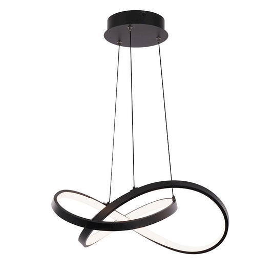 WAC dweLED Vornado 20" LED Pendant 3000K, Black - PD-87720-BK