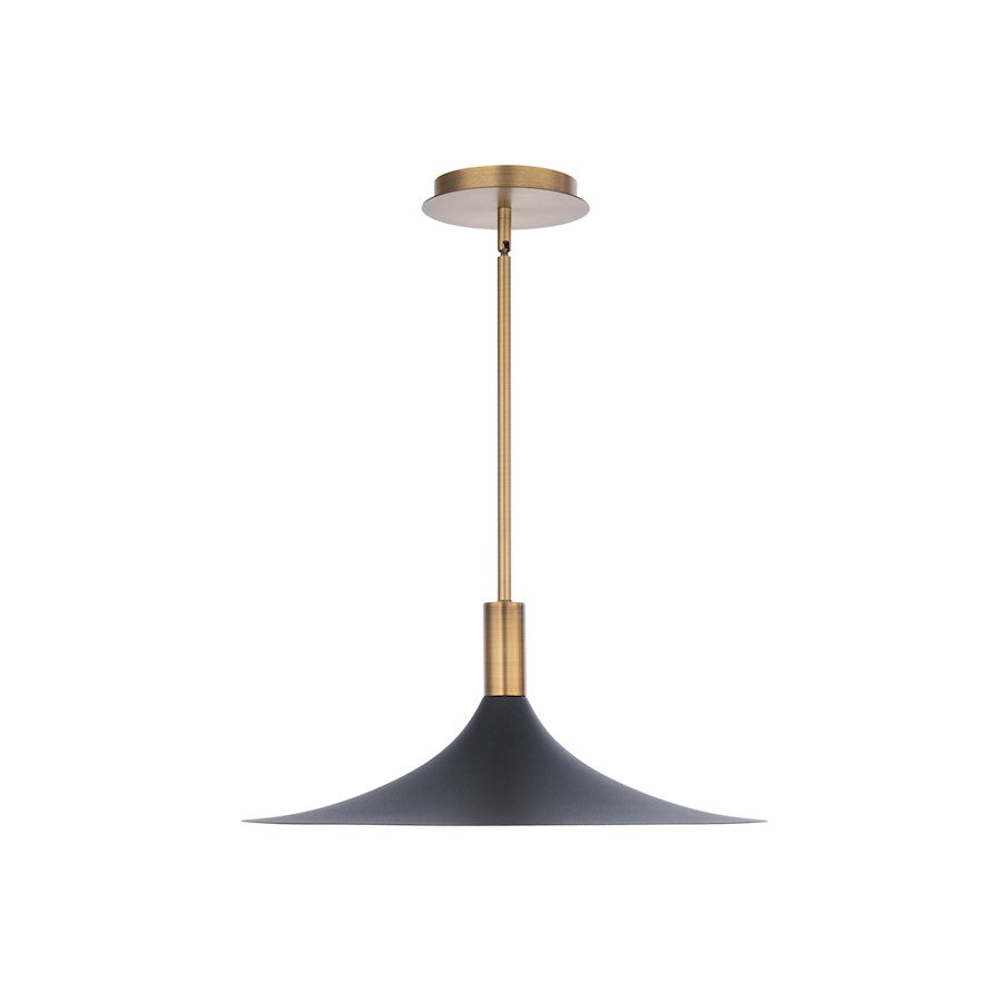 1 Light 18" LED Pendant, Black