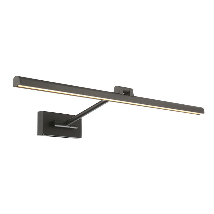 dweLED Reed 33" LED 1 Light Adjustable Picture Light 3000K, Black - PL-11033-BK