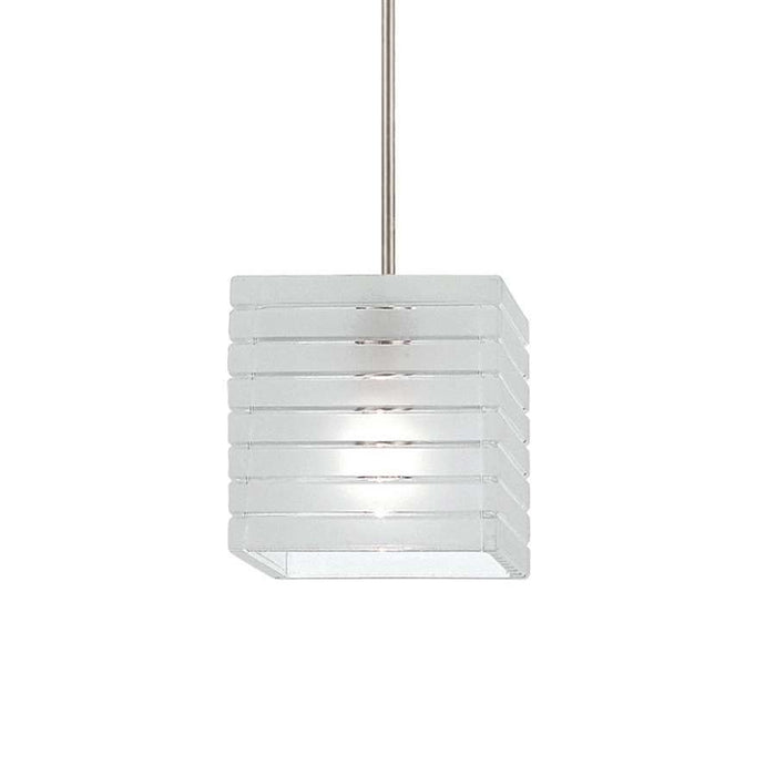 WAC Lighting Tulum Quick Connect Pendant, Frosted/Nickel