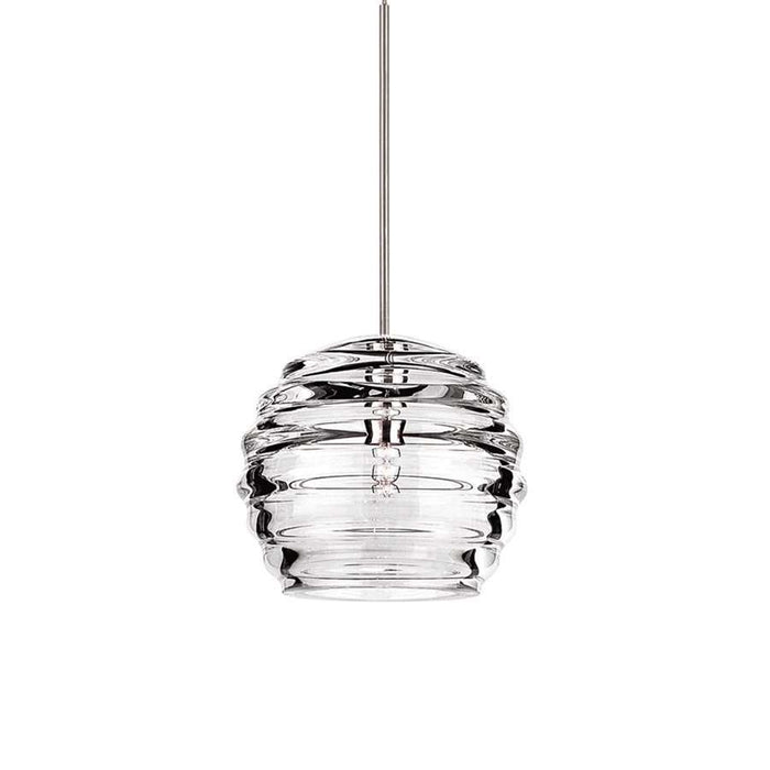 WAC Lighting Clarity Quick Connect Pendant, Clear/Chrome