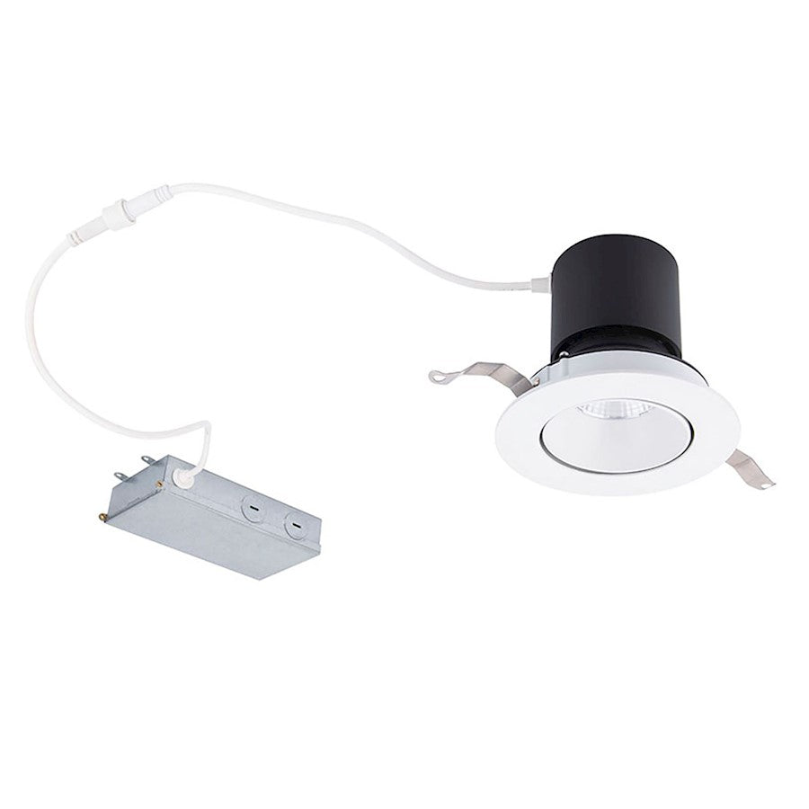 WAC Lighting Patriot 1 Lt 3" LED 5-CCT RD Adj Recessed Kit, WH - R3HRAR-F9CS-WT