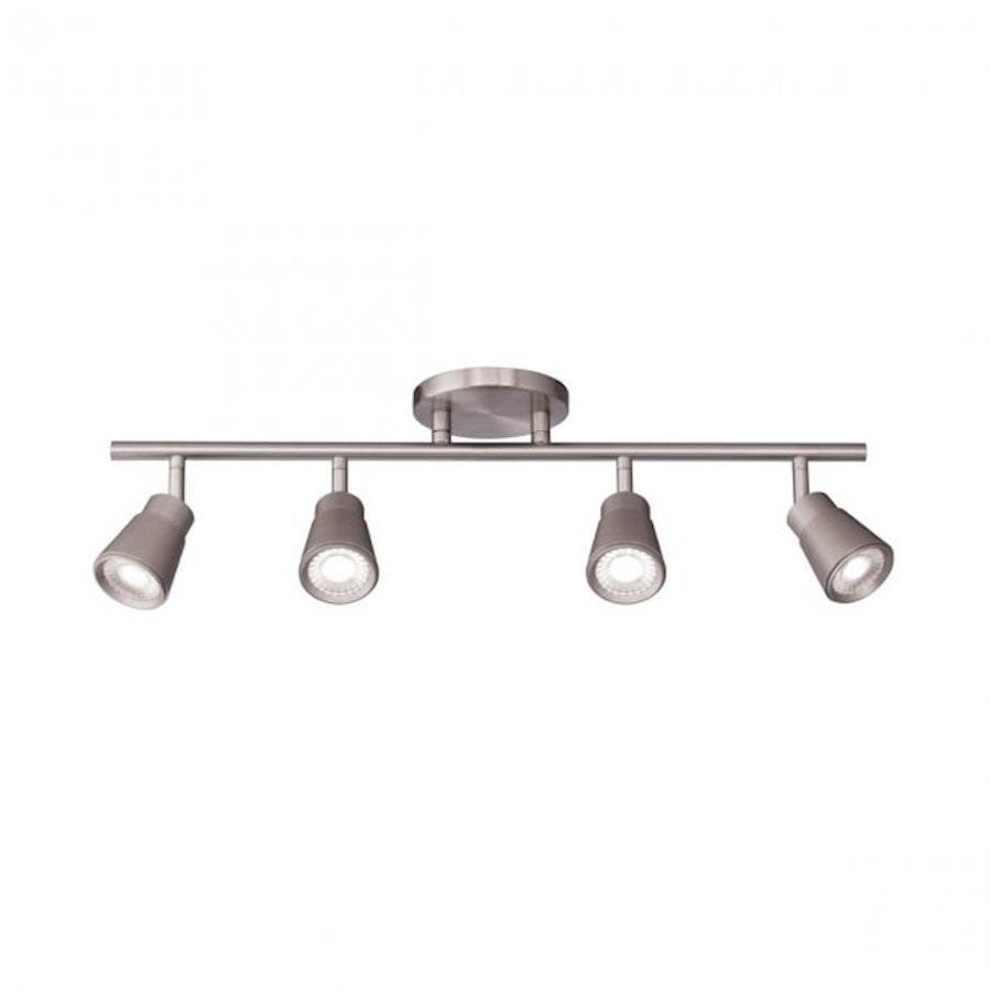 WAC Lighting Solo Fixed Rail, 3000K, Brushed Nickel