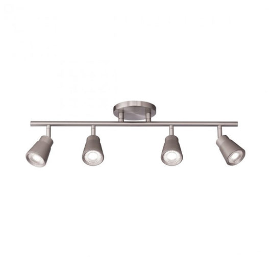 WAC Lighting Solo Fixed Rail, 3000K, Brushed Nickel