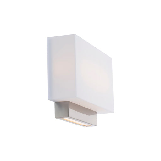 dweLED Maven 14" LED 1 Light Wall Sconce 3000K, Nickel/White - WS-21014-BN
